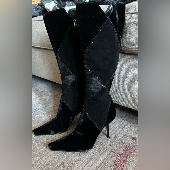 Sergio Rossi Patchwork Boot - Picture 2 of 16